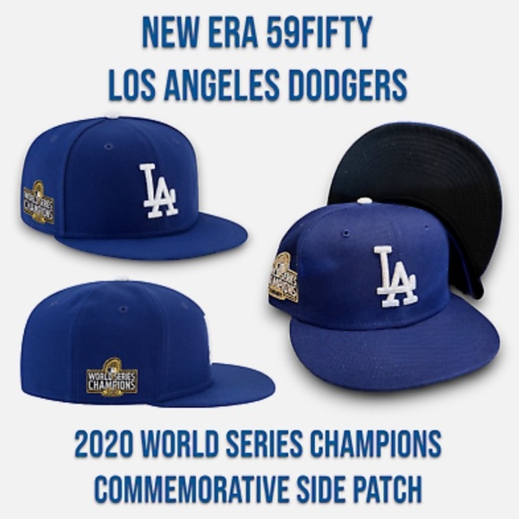 LA Dodgers New Era 2020 World Series CHAMPIONS Sidepatch Cap Adjustable - Picture 2 of 7